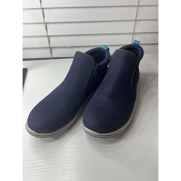 Clarks Cloudsteppers Casual Booties Breeze Clover Navy Size 7,5 - Picture 1 of 7